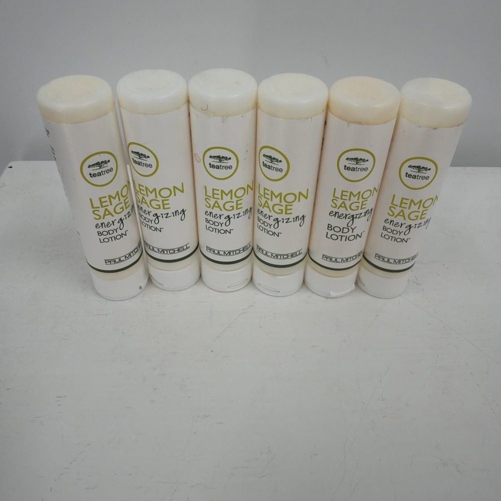 Paul Mitchell Tea Tree Lemon Sage Body Lotion Lot 6 Travel Size‎